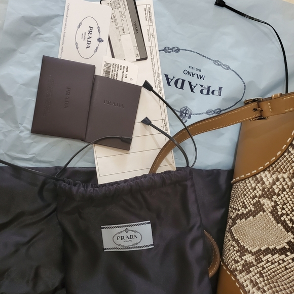 Prada Authentic Snakeskin Leather Satchel Bag - Picture 2 of 16